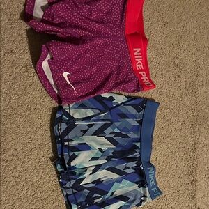 Nike Women's Shorts Set - Pink and Blue